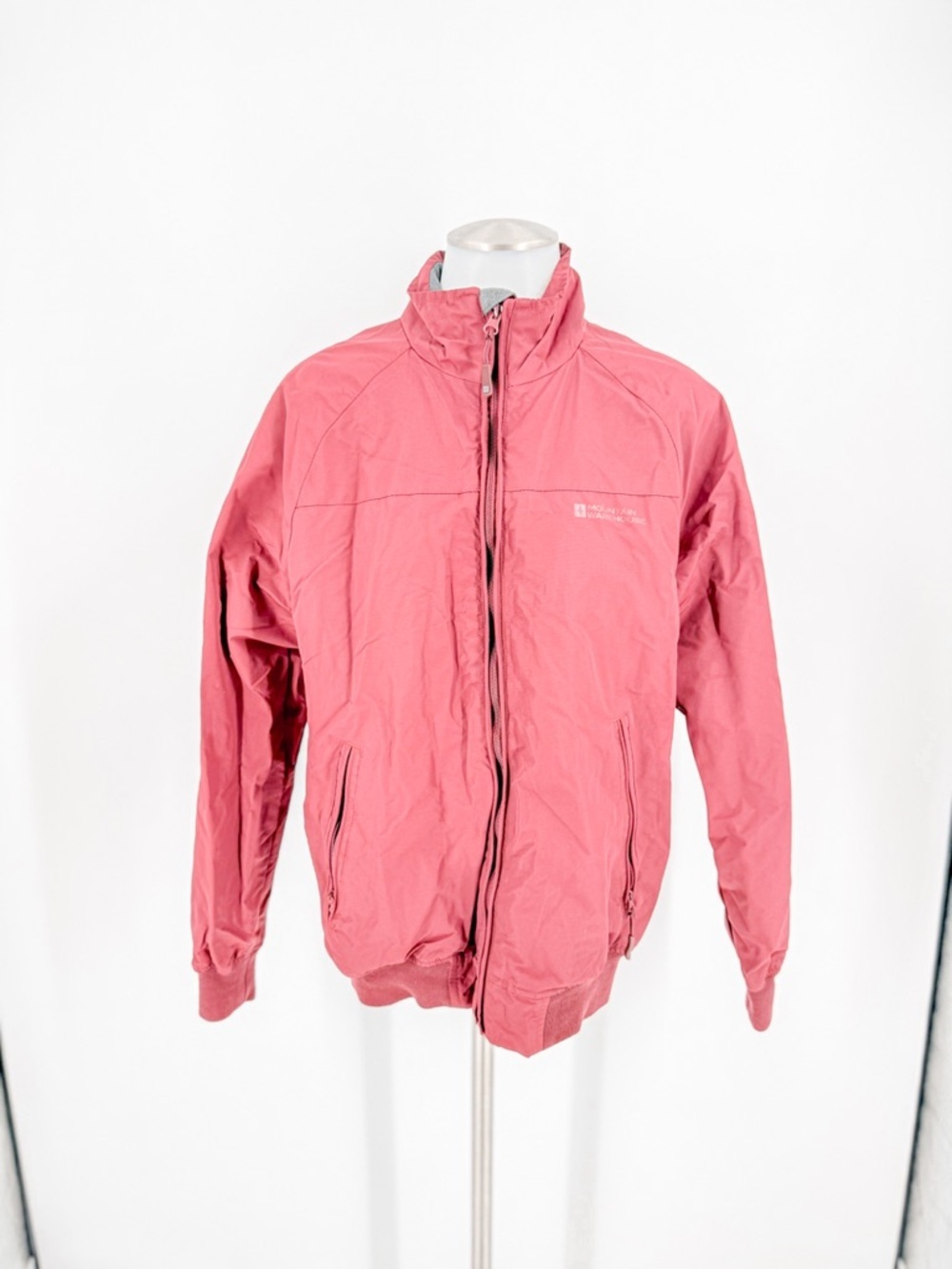 Men's Burgundy Lightweight Zip-Front Jacket